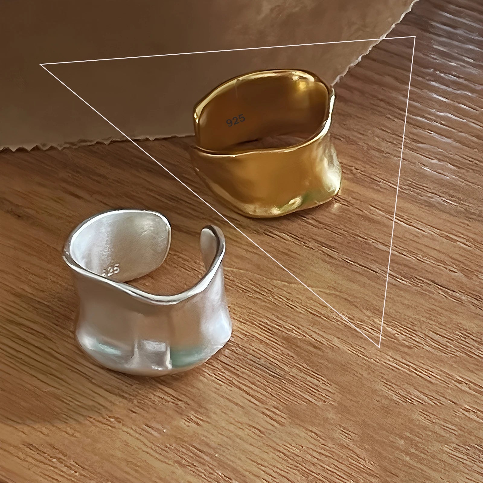 The Parisian Croissant Ring