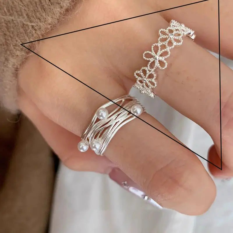 suhail Beaded Wave Ring