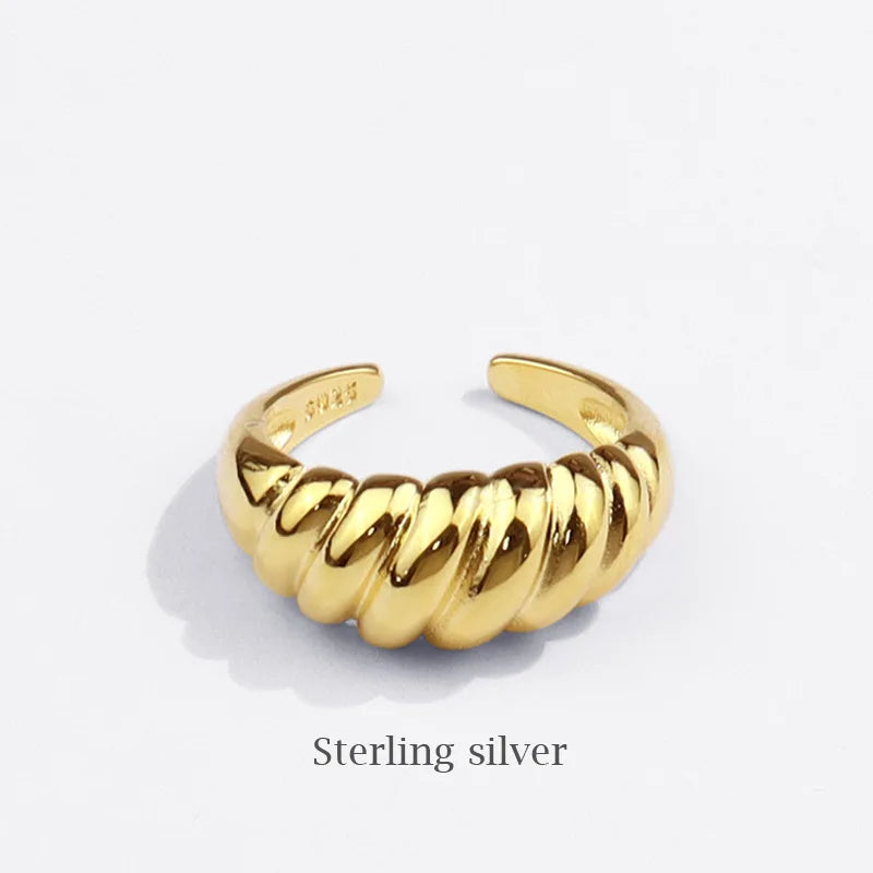 The Parisian Croissant Ring