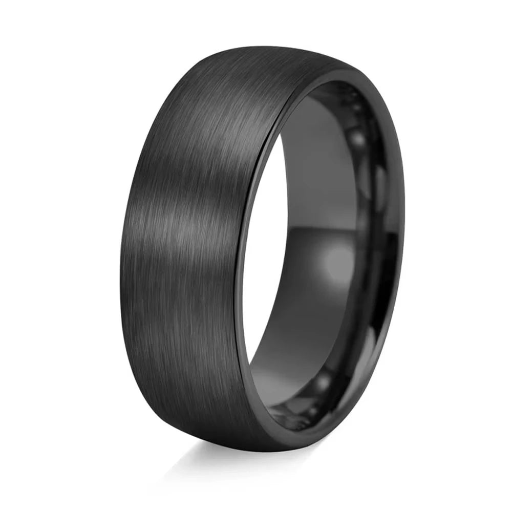 Obsidian Groove Ring