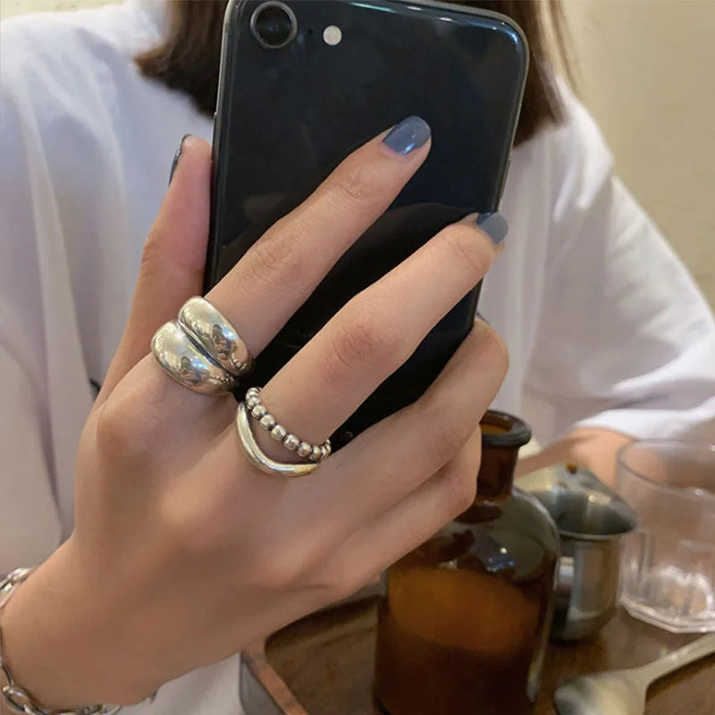 suhail Beaded Wave Ring