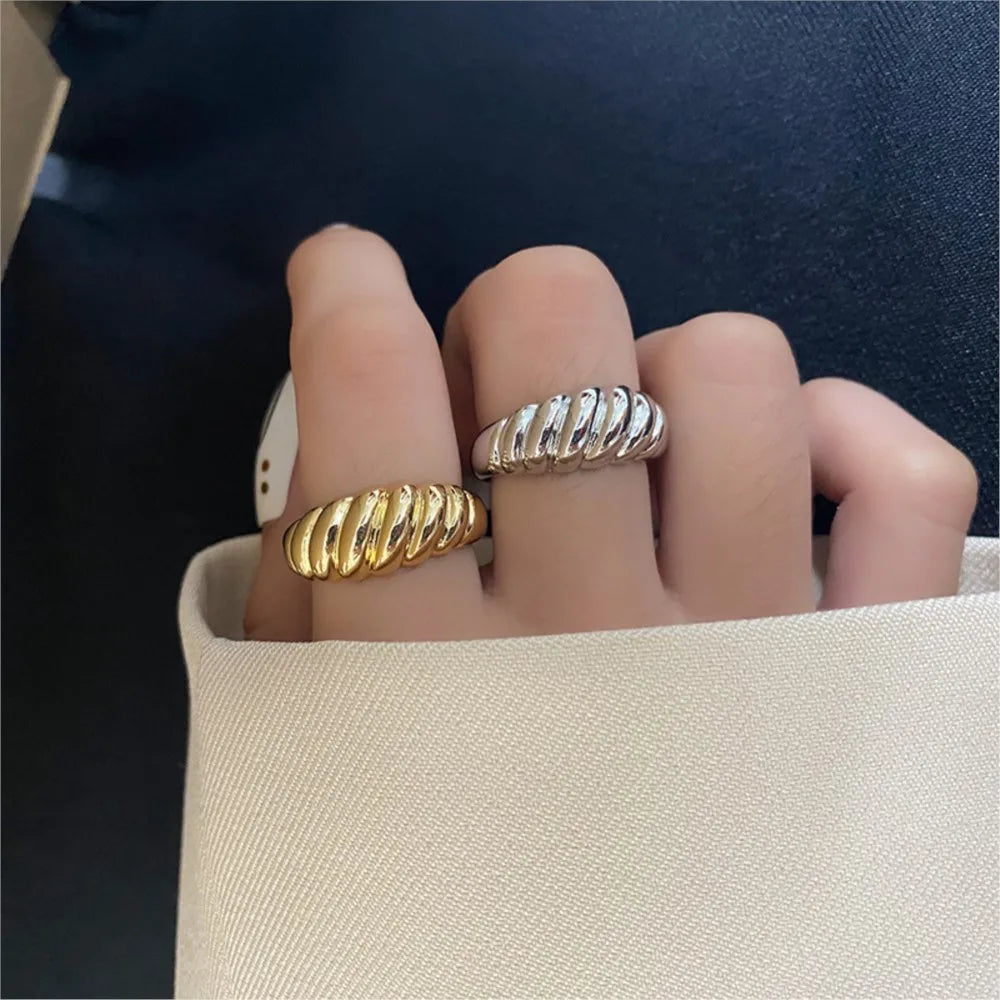 The Parisian Croissant Ring