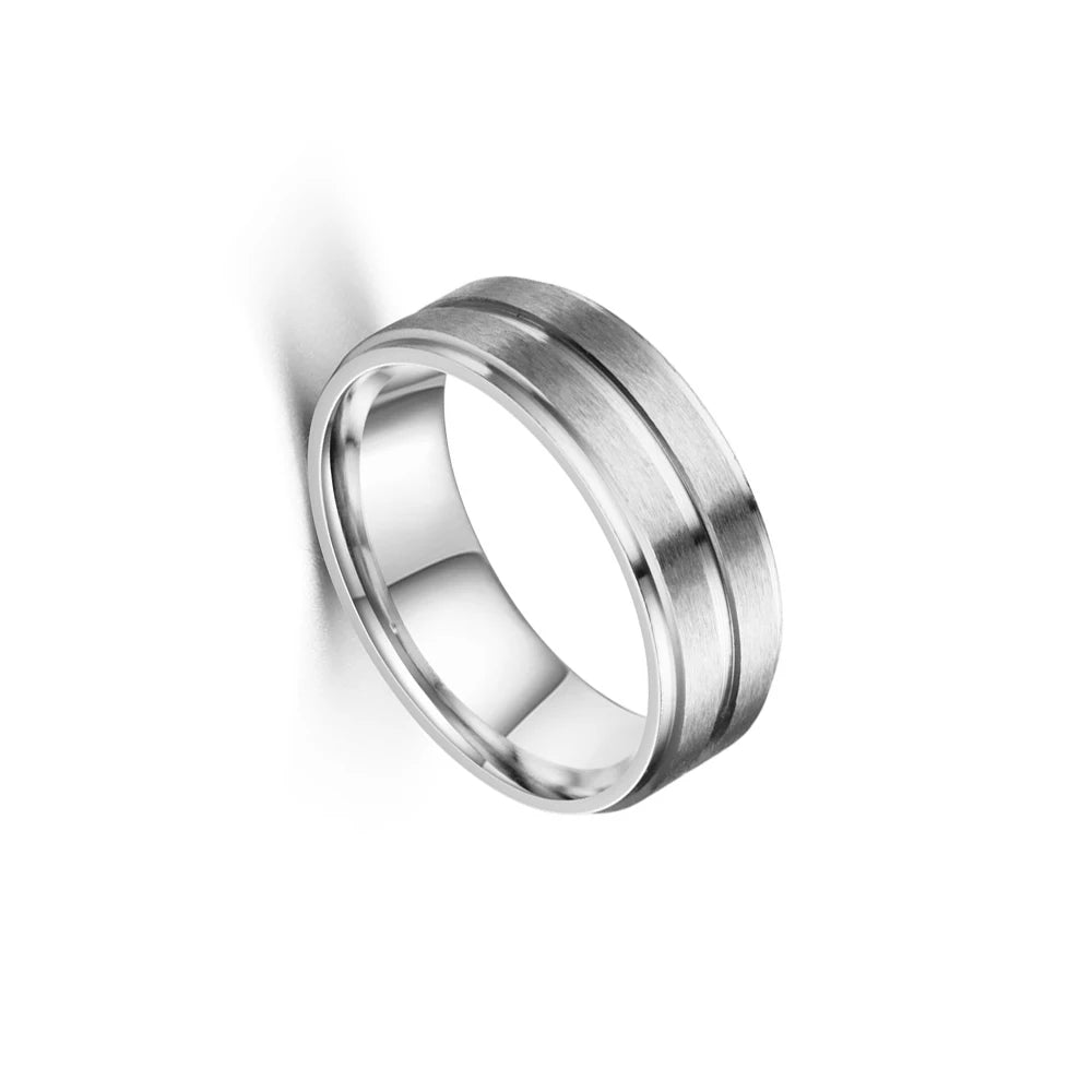 Obsidian Groove Ring