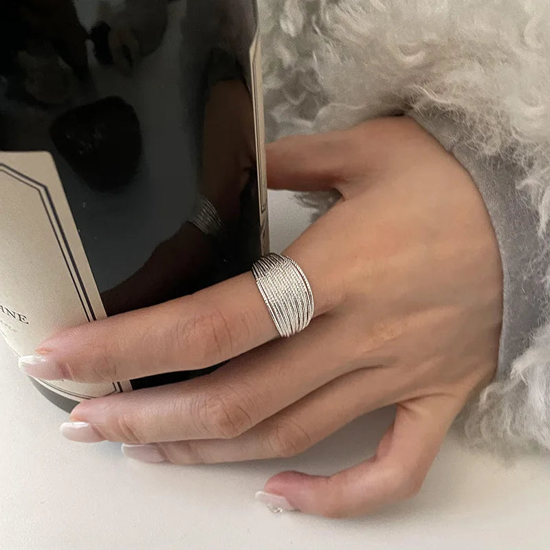 suhail Beaded Wave Ring
