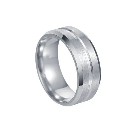 Obsidian Groove Ring