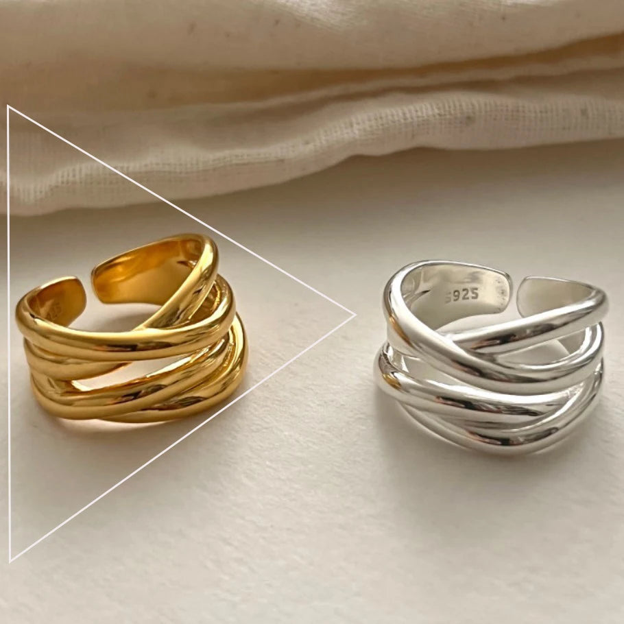 The Parisian Croissant Ring