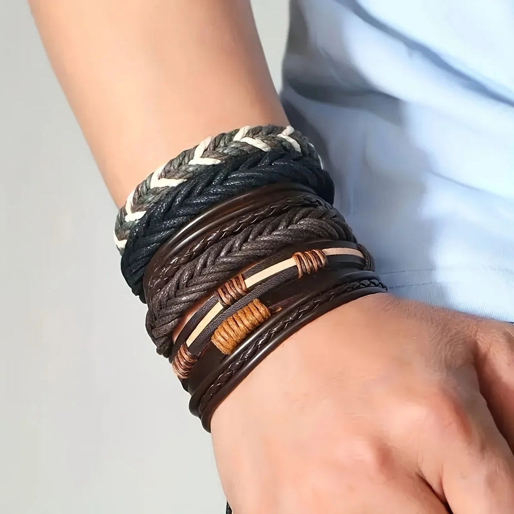 Tribal Wrap Bracelet Set