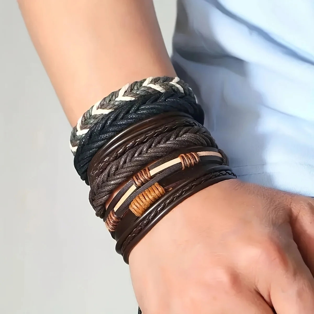 Tribal Wrap Bracelet Set