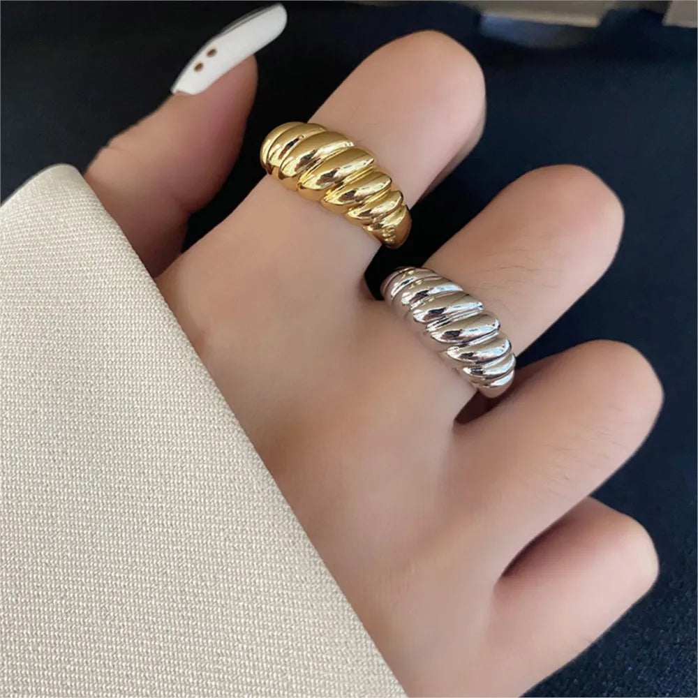 The Parisian Croissant Ring