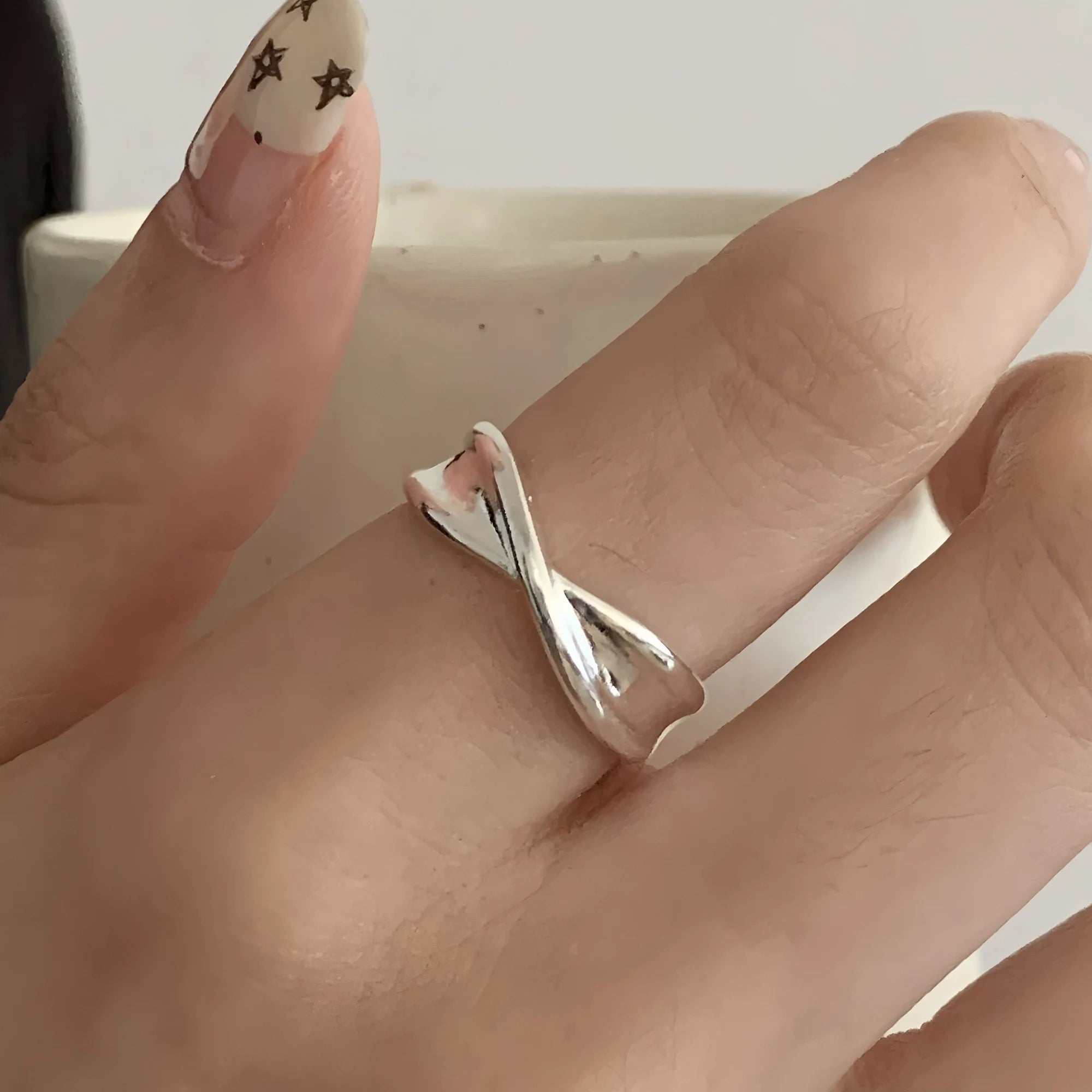 suhail Beaded Wave Ring