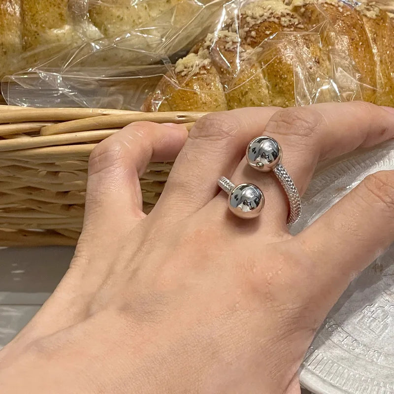 suhail Beaded Wave Ring