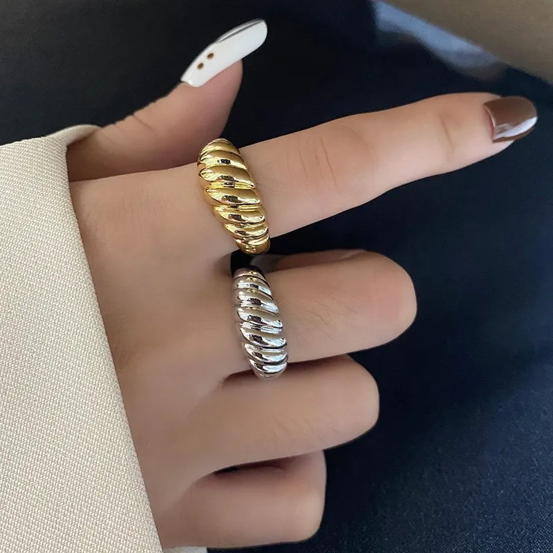 The Parisian Croissant Ring